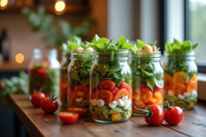 12 Salat im Glas Party Ideen